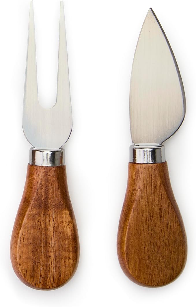 Hammer + Axe Acacia Wood Cheese Board & Knife Set – Perfect for Charcuterie Boards, Wine Pairings, & Dinner Parties| Charcuterie Board Serving Tray Kitchen Essential| Housewarming, Wedding, Home Gift