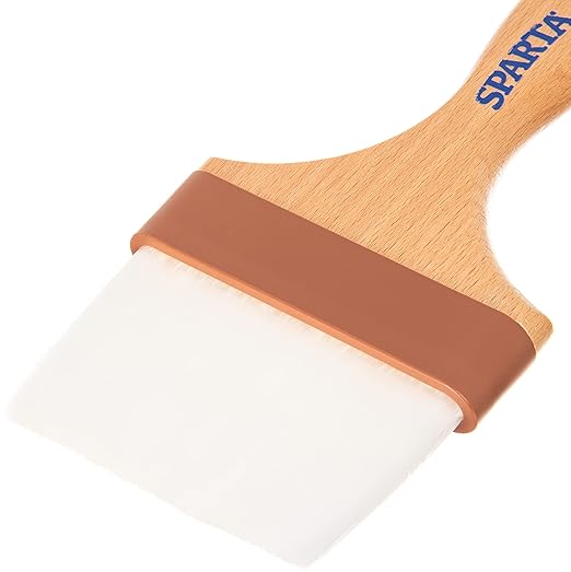 SPARTA 4039900 Nylon Wide Brush, Flat With Nylon Bristles, 4 Inches, Brown, (Pack of 12)