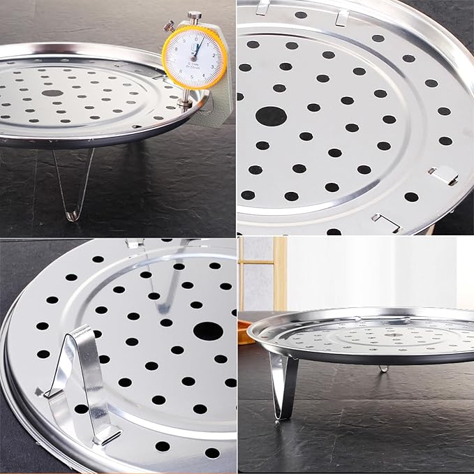 Stainless Steel 8.5 inch Steamer Basket with Removable Stand for Instant Pot Steamer Cooking, Silver 1PC