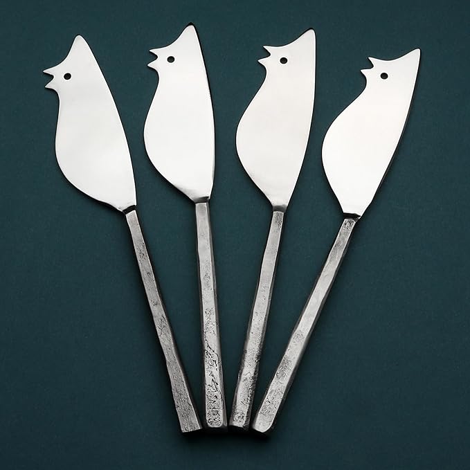 INOX artisans Jason Ratoncito Cheese Spreader/Knife 4 Pc. Set