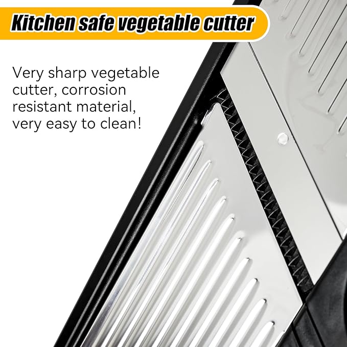 Adjustable Mandolin Slicer, Kitchen Mandolin Slicer, Mandolin Anti-cutting, Potato Slicer, Vegetable, French Fry Cutter, Stainless Steel Vegetable Cutter