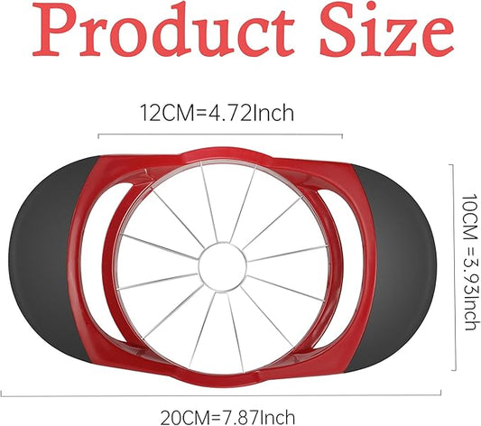 Apple Slicer, 4.72 Inch Apple Corer and Slicer - Apple Cutter with 12 Sharp Blades, Apple Corer Tool - Easy Gadgets