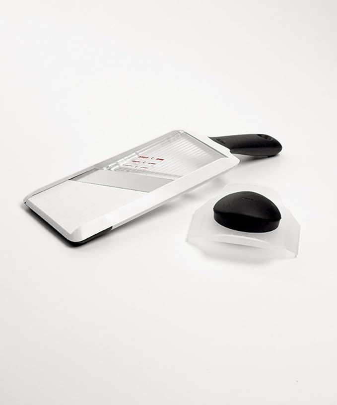 OXO Good Grips Hand-Held Mandoline Slicer & Good Grips Soft-Handled Garlic Press, Black, One Size