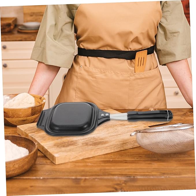 Sandwich Press Stovetop Double Side Grilled Pan Sandwich Baking Tray Detachable Pan for Camping Sandwichmaker