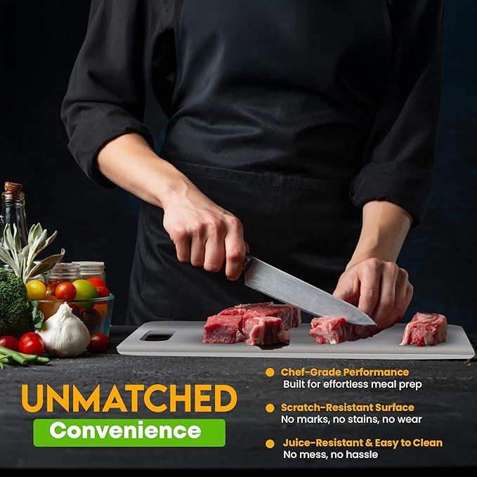 Titanium Cutting Boards for Kitchen Ultra Durable 2mm Thick Non Stick Scratch Resistant Easy to Clean Dishwasher Safe Premium Quality Yamato Titanium Cutting Board (Small)