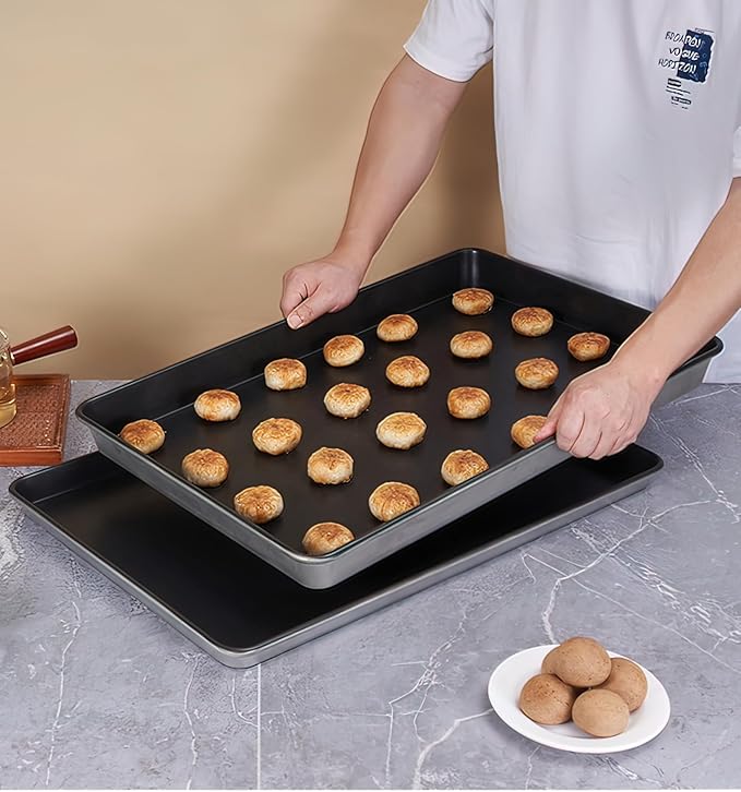 Non-Stick Baking Sheet, Black, 24 x 16 inches (2 inch)