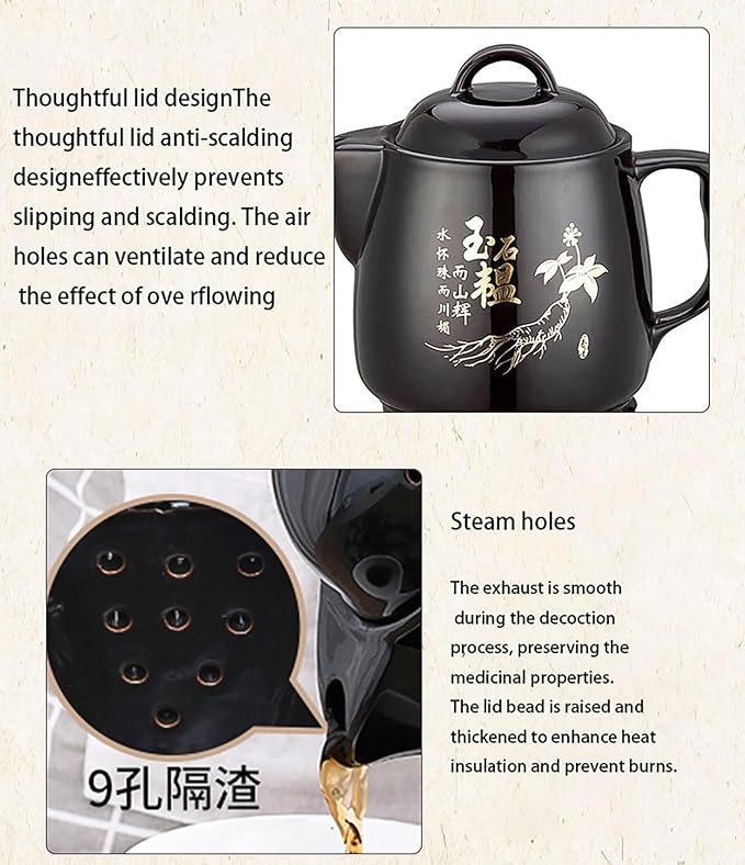 Electric Herbal Medicine Cooker, 4L Automatic Decoction Pot with Audible Reminder & Heat Preservation for Tea & Soup