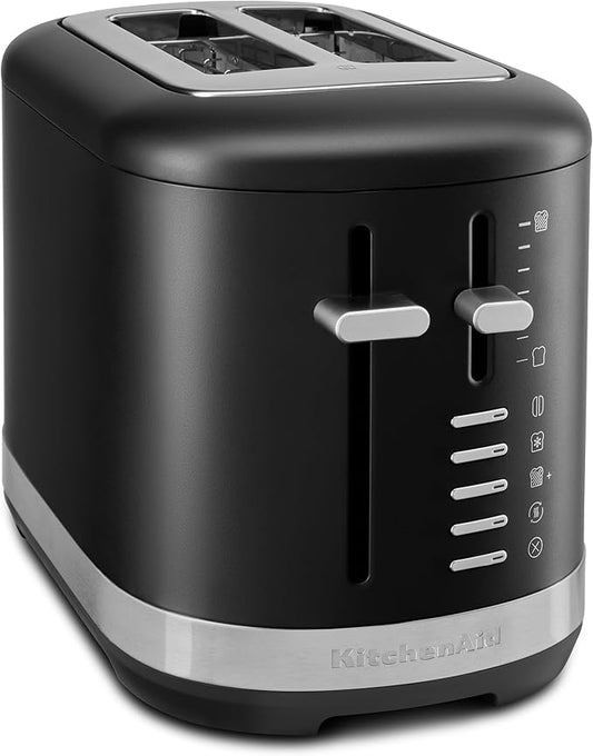 KitchenAid 2 Slice Automatic Toaster with Extra Wide Slots KMT2109BM, Black Matte