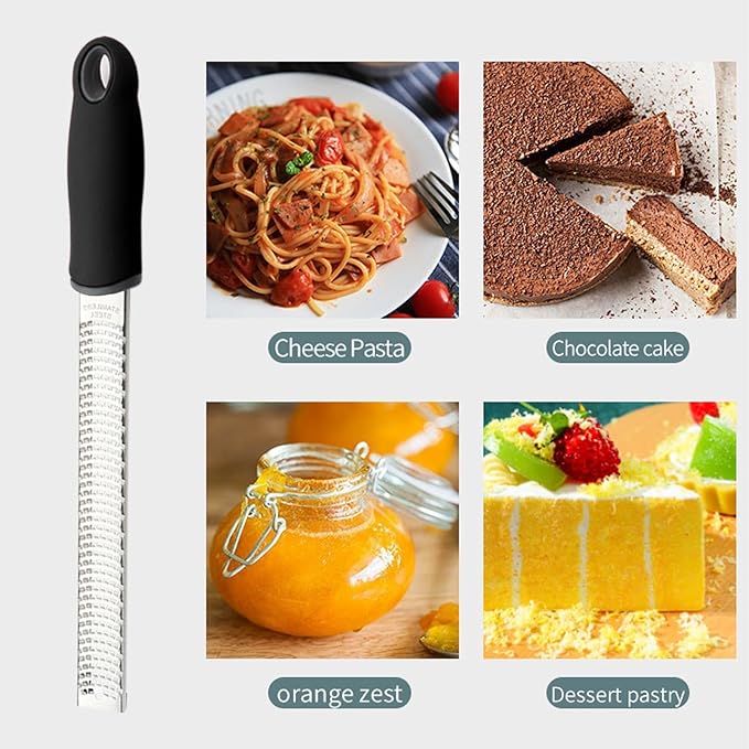 Cheese Grater,Cheese Grader Lemon Zester for Potato - Food Grater and Shredder, Block Cheese Grater with Protective Cover for Parmesan Cheese