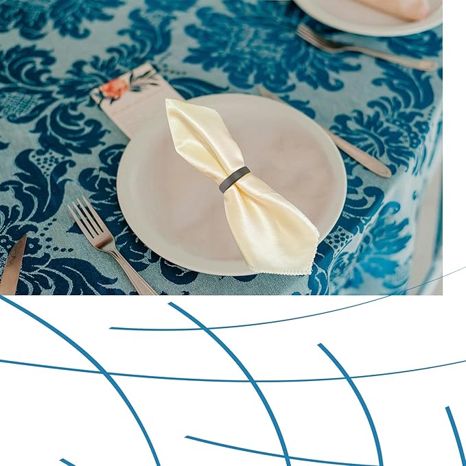 10 Pcs Black Napkin Rings - Metal Napkin Ring(Semicircle) Stainless Steel Napkin Rings for Table Settings Wedding Christmas Party Dinner Table
