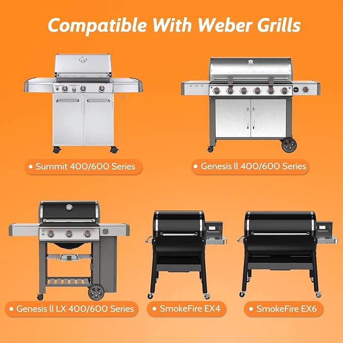 Whaleme 20 Pack Grill Drip Pans, Aluminum Foil Drip Pan Grease Catcher Cup Liner Compatible with Weber SmokeFire EX4/EX6/EPX6, Summit & Genesis II 400/600 Series, 11 x 5” Disposable Grill Grease Tray