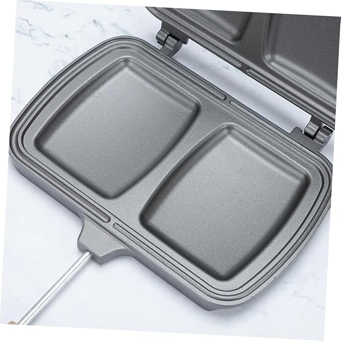 Non-stick Double-sided Frying Pan Sandwich Baking Machine for Home Use Stovetop Press for Sandwiches Waffles Eggs
