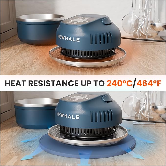 AEWHALE Air Fryer Silicone Trivets -Heat-Resistant& Non-Slip Hot Pad,Protection for Countertop