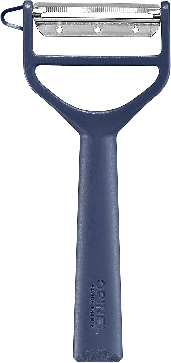 Opinel Les Essentials+ No. 315 Peeler, Corrosion Resistant + Dishwasher Safe, Made in France (Blue)