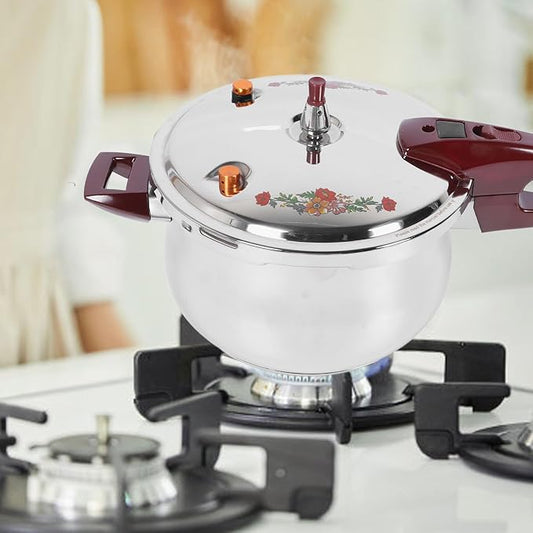 Generic Pressure Cooker, 80KPA Stainless Steel Pressure Canner Pressure Cooker with Ergonomic Handle for Induction Cooktops, Gas Cooktops, Open Flames Using (7L), Genericgw5tu3c8sd-12