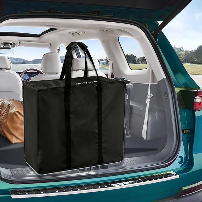 Griddle Carry Bag Fits 17 Inch & 22 Inch Grill Large 24" L x23 W x10 H Heavy Duty Waterproof Griddle Cover for Camping Picnic, Black