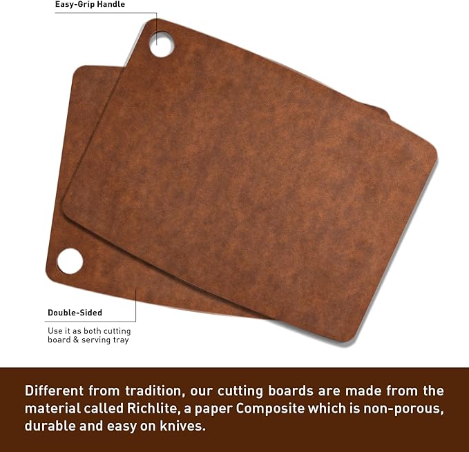 Cutting Board,14.4 x 10.8 inches, Brown