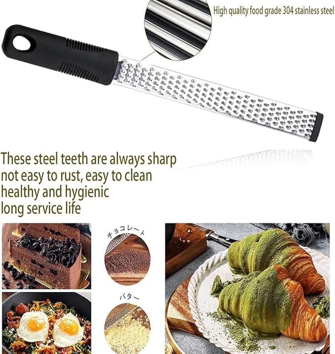 Jalapeno Pepper Corer, Lemon Zester Cheese Grater,Core Deseeder for Jalapenos, Chilis, Banana, Bell Peppers, Zucchini, Cucumber (1 Jalapeno Pepper Corer＋1 Lemon Citrus Zester Cheese Grater)