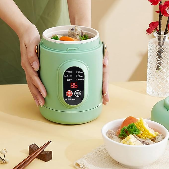 Mini Electric Pot, 500W Electric Cooker Portable Ramen Cooker Small Cooking Pot for Dorm Office Travel, Rapid Noodles Cooker Stainless Steel Electric Pot Multifunction Cooker (US