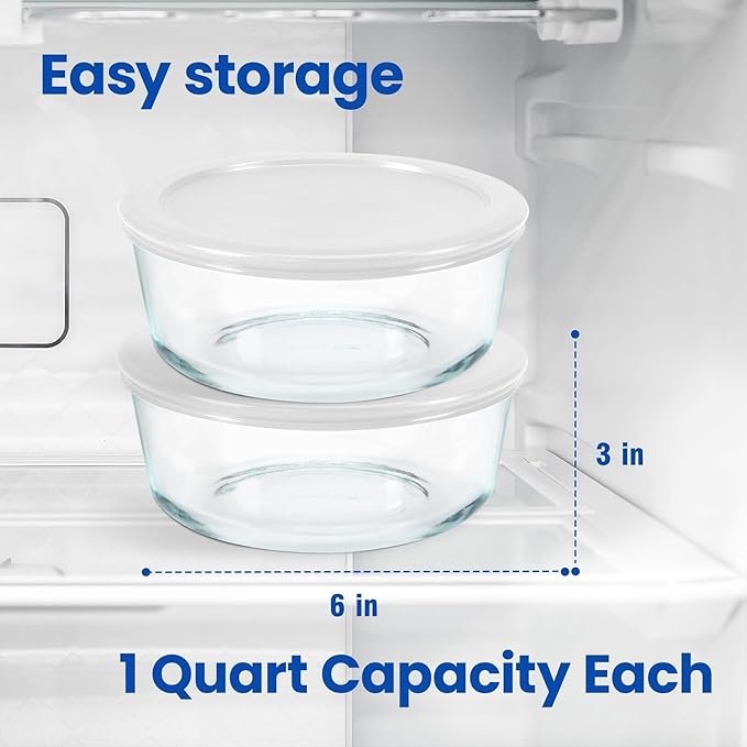 Probiotic Yogurt Maker with Adjustable Time & Temp Control - Make Trillions of Live Probiotics with Two 1-Quart Containers for Larger Batches - Greek Yogurt Maker (2 Glass Jars)
