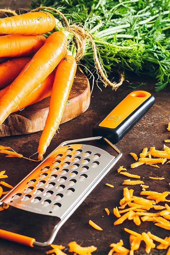 BRA A195024 Efficient Coarse Grater Made of Stainless Steel Orange