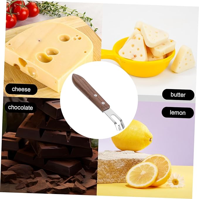 2Pcs Kitchen Lemon Zester Vegetable Grater Ergonomic Handheld Cheese Fruit Slicer Multi Purpose Tool for Easy Shaving of Cheese and More