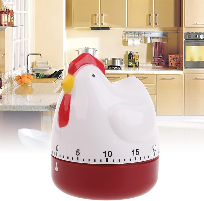 Cute Hen Kitchen Cooking Timer Mechanical Countdown Clock Alarm Reminder F Kitchen Timer Led