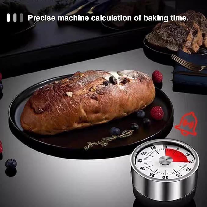Digital Kitchen Timer for Cooking, Loud Alarm, Magnetic Back (Sliver)