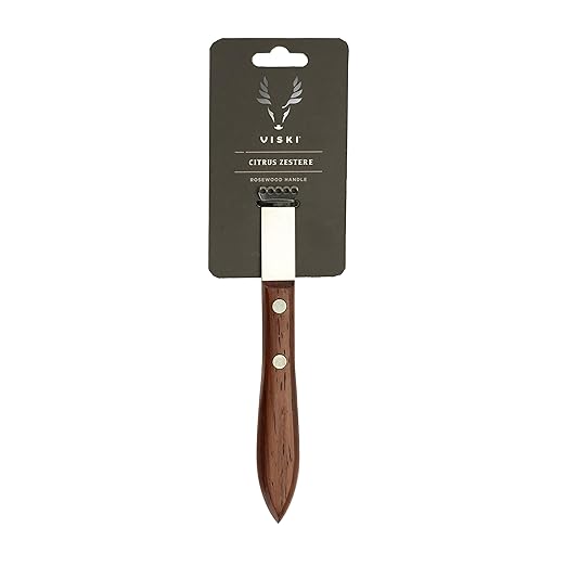 Viski 5293 Professional: Acacia Citrus Zester (Pack of 12)