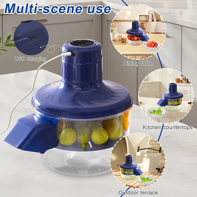New Electric Garlic Peeler Machine, Electric Grape Peeling Machine, Automatic Peeler Skin Remover Tool for Garlic, Cherry Tomatoes, and Small Fruits