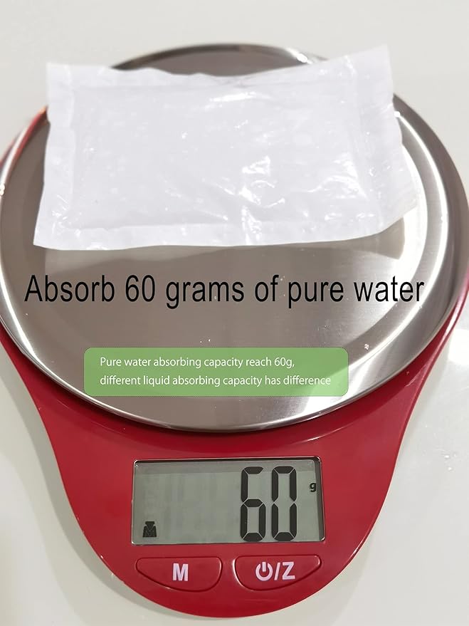 Meat Absorbent Pads 4x7 inch Dri Lock 60 Grams,White Meat Soaker Pads for Vacuum Sealer Bags (80pcs)