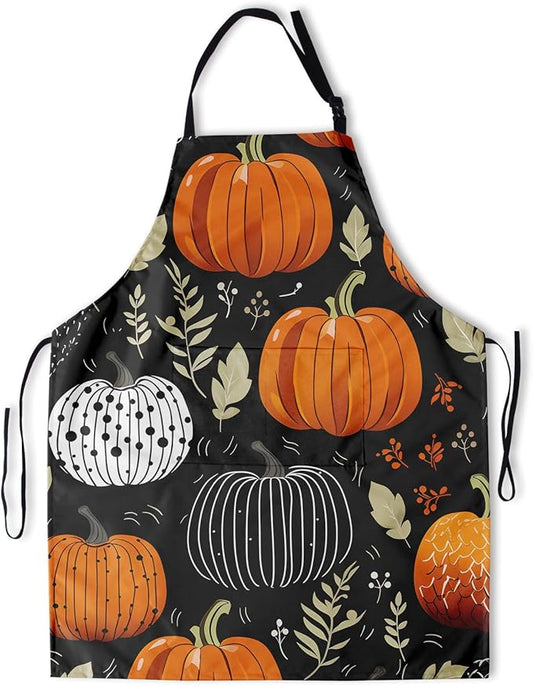 Apron with Pockets Aprons for Women Men Kitchen Chef Apron for Cooking Gardening Server Waitress Painting