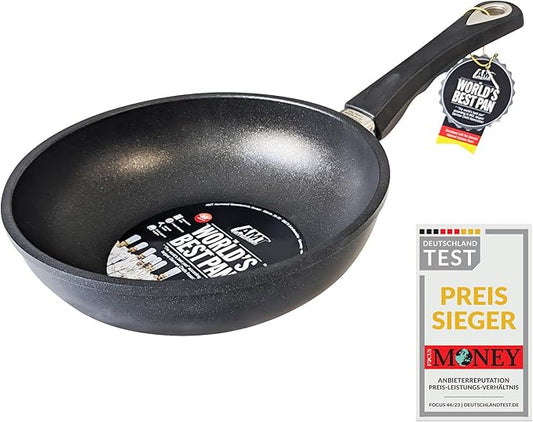 AMT Gastroguss The World´S [.] Saute pan for Induction, Diameter 24 cmh Height 6 cm, die-cast Aluminium, Lotan® Non-Stick Coating for Fat-Free-Frying, AMZN-I-624-US