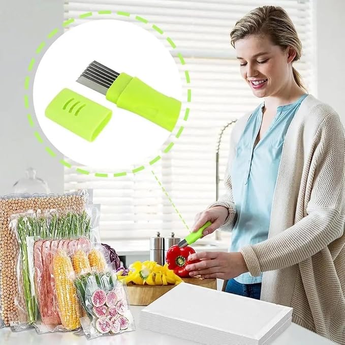 Shred Silk The Knife, Stainless Steel Onion Slicer, Green Onion Cutter Slicer for Kitchen Cutting Garlic Pasta Seaweed Garnishing Blooming Choppers and Mincers,Slicer Kitchen Gadget (3)