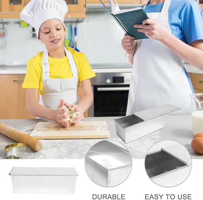 BESPORTBLE Toast Mold and Non-stick Bread Pan with Lid 1200g Loaf Baking Box for Kitchen Baking Supplies and Toast Making