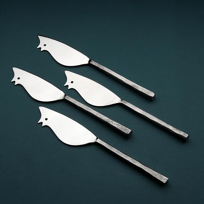 INOX artisans Jason Ratoncito Cheese Spreader/Knife 4 Pc. Set