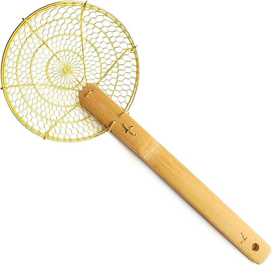 Round Brass Spider Strainer/Skimmer (7")