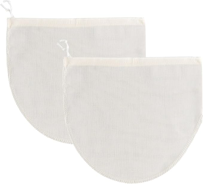 Mrs. Anderson’s Baking Jelly Strainer Bags, Natural Cotton Fine Mesh, Set of 2