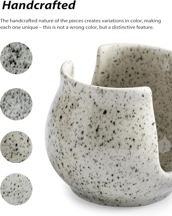 Sponge Holder for Kitchen Sink, Ceramic Dish Sponge Dish Rack Scrubby Kitchen Organizer Cute Sink Organizer, Farmhouse Decor, Speckled Glaze