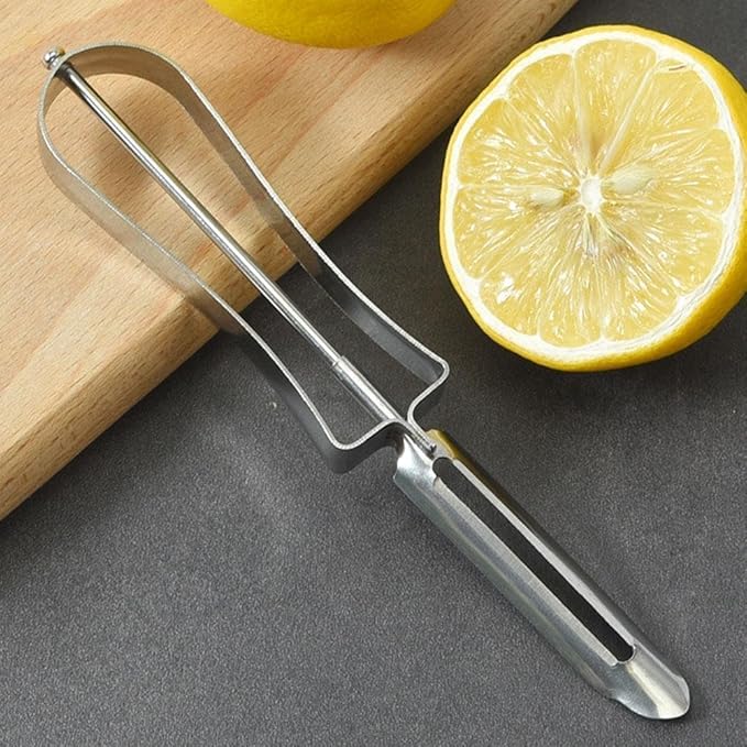 1Pc Stainless Steel Rotary Peeler Multi-function Peeling Knife,potato Carrot Hand Peeler Food Fruit Vegetable Cutter Kitchen Tools,Home Kitchen Outdoor Peelers Kitchen Utensils and Gadgets