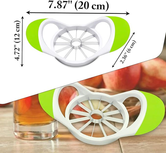 ARSUK Apple Slicer Corer Cutter (12 Blades) Non Slip Soft Handles, Stainless Steel Blades, Dishwasher Safe Kitchen Tool & Gadget, Thin Slice Apple Wedger