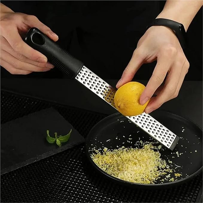 2pcs Professional Lemon Zester & Cheese Shredder Set | Grater With Non-Slip Grip For Garlic, Ginger, And More