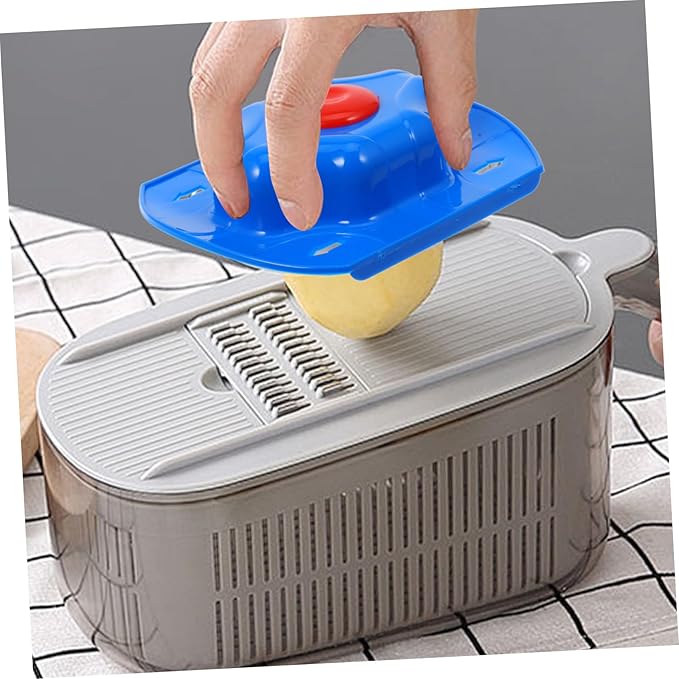 BESTYASH Sturdy Plastic Grater Hand Protector with Pressdown Safety Holder for Kitchen Cutting Slicing Dicing Finger Shield Handguard for Mandoline Slicers Easy Operation Food Prep Tool