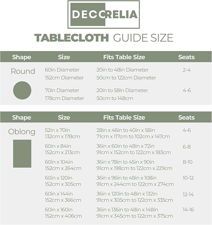 Faux Linen Extra Long Rust Table Cloth Cover for Dining Rectangle Table, Decorative Farmhouse Waterproof Tablecloth for Party,Wedding& Camping(Oblong,60 x 120 Inch (10-12 Seats), Sage Green)