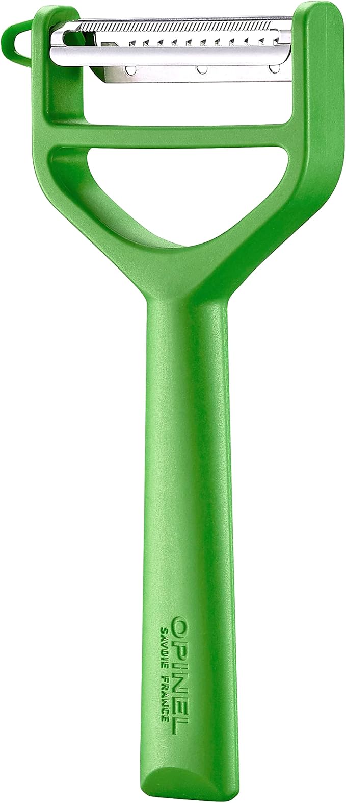 Opinel Les Essentials+ No. 315 Peeler, Corrosion Resistant + Dishwasher Safe, Made in France (Green)