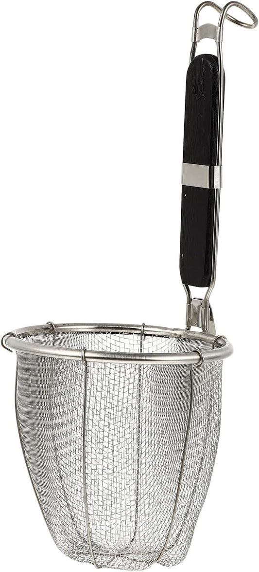 VILLCASE Noodle Cooking Basket 14 Inch Diameter Pasta Strainer with Handle for Boiling Noodles Dumplings Vegetables Kitchen Sifter