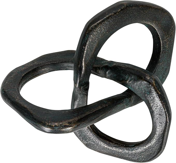 Bloomingville Antique Metal Knot Figurine, Black