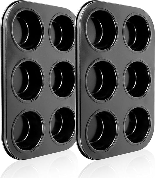 GYPNS Nonstick Cupcake Muffin Pan - for Breville Smart Oven BOV800XL & BOV845BSS, Convection Oven Mini Cupcake Pans(Carbon Steel)