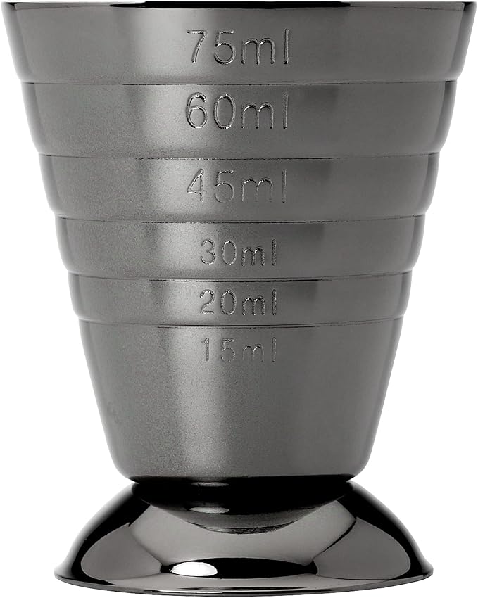 Barfly Bar Measuring Cup, 2.5 oz., Gun Metal Black