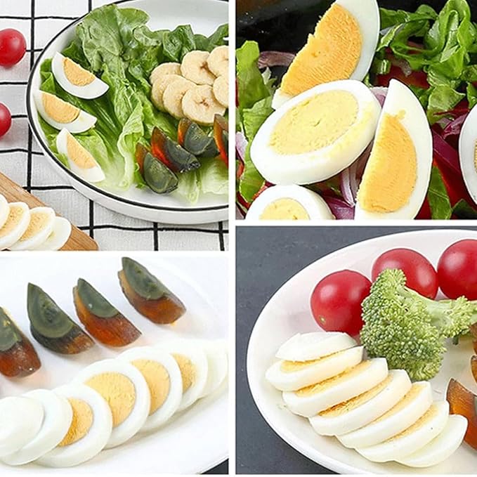 3 Way Egg Slicer for Hard Boiled Eggs, 2026 Heavy Duty Stainless Steel Egg Cutter with 3 Slice Modes, Multipurpose Dicer for Strawberry, Mushroom & Fruit, Kitchen Tool, Dishwasher Safe